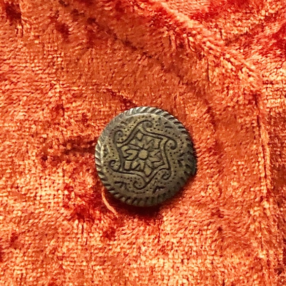 VTG Lone Roo By Roper Crushed Velvet Blouse - Picture 6 of 12